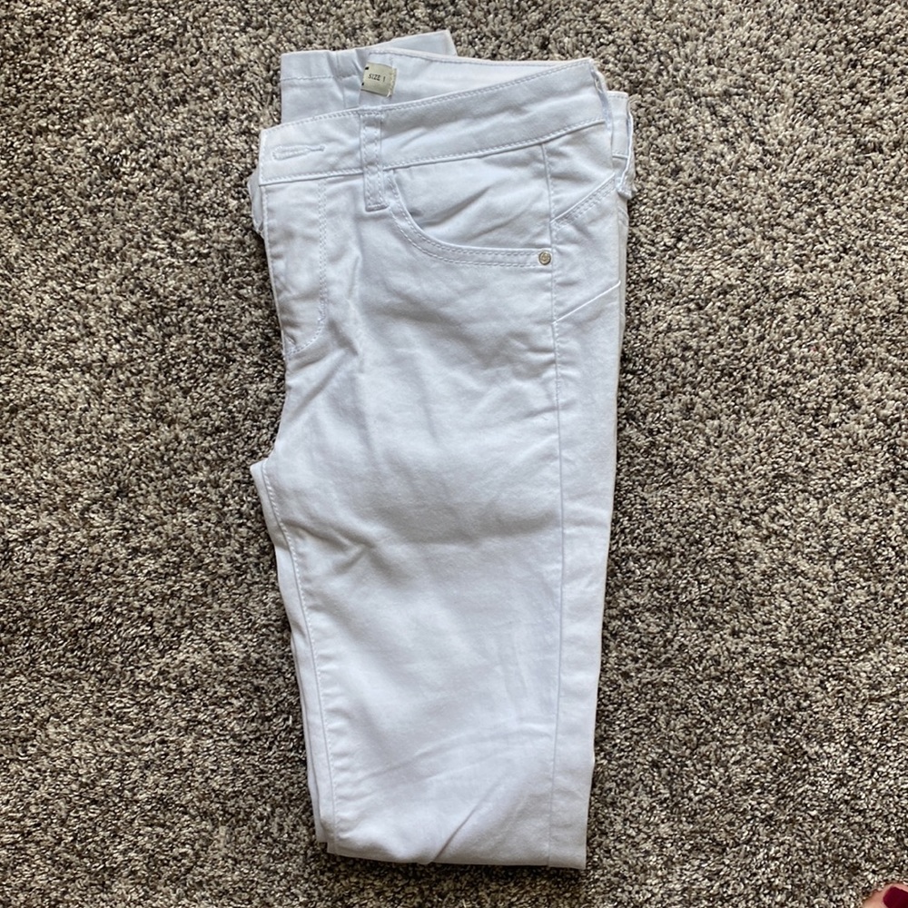 Papaya midrise white jeans
